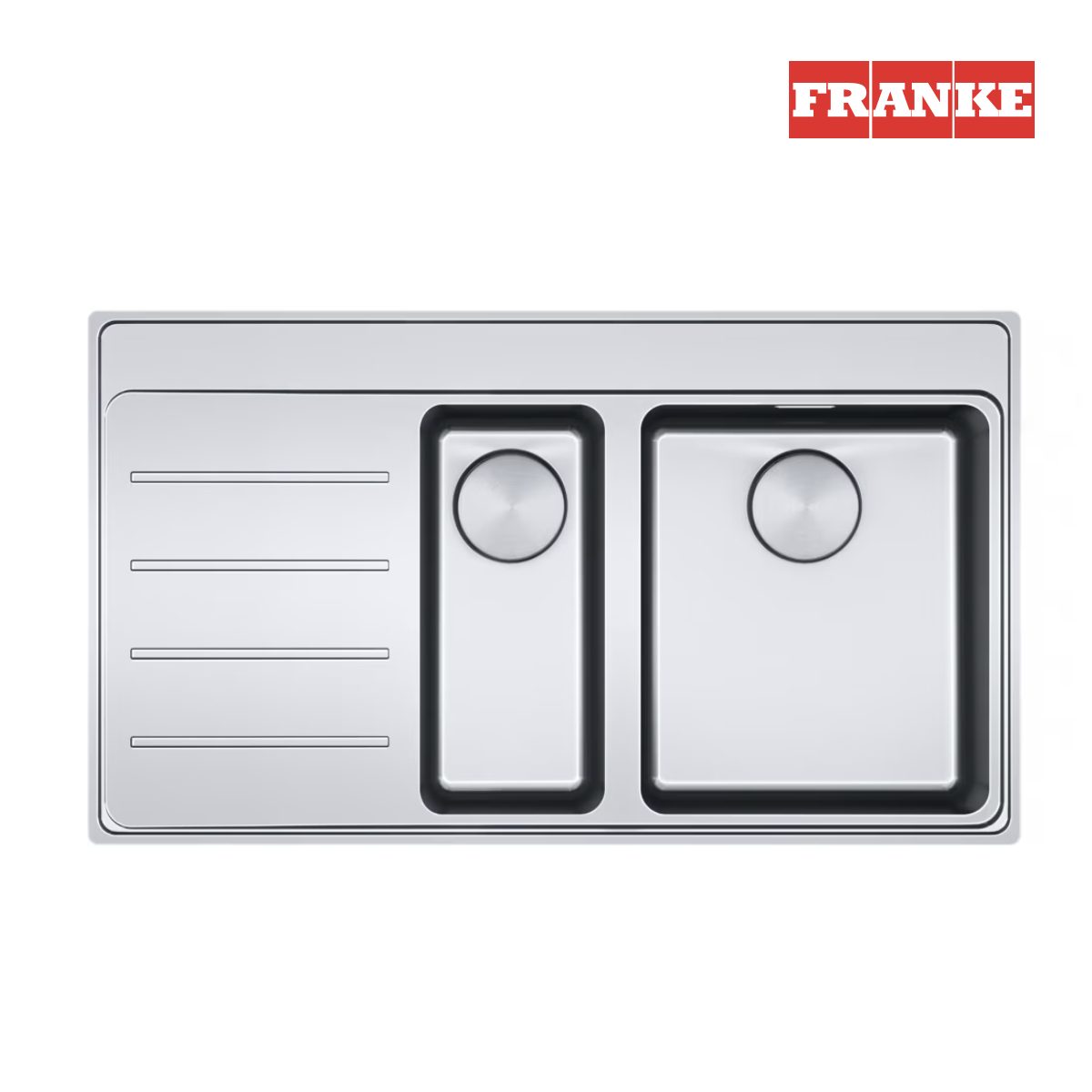 Franke Mythos Myx 251-86 3 1/2 Sol Çelik Eviye