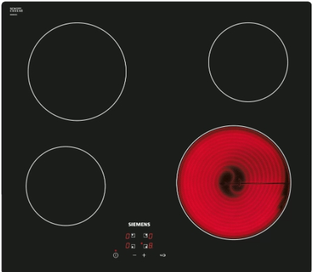 Siemens ET611HE17E 60 cm Siyah Cam Seramik Elektrikli Ocak