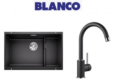 Blanco Sublıne 700-U Eviye + Mıda Antrasıt Armatür Set