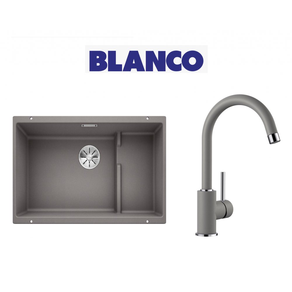 Blanco Sublıne 700-U Eviye + Mıda Alu Metallıc Armatür Set