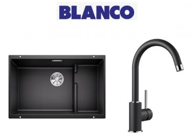 Blanco Sublıne 700-U Eviye + Mıda-S Antrasıt Armatür Set