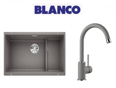 Blanco Sublıne 700-U Eviye + Mıda-S Alu Metallıc Armatür Set