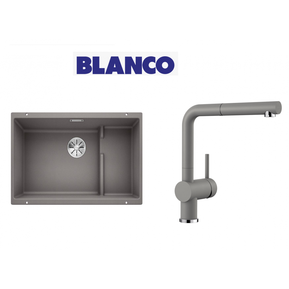 Blanco Sublıne 700-U Eviye + Lınus-S Alu Metallıc Armatür Set