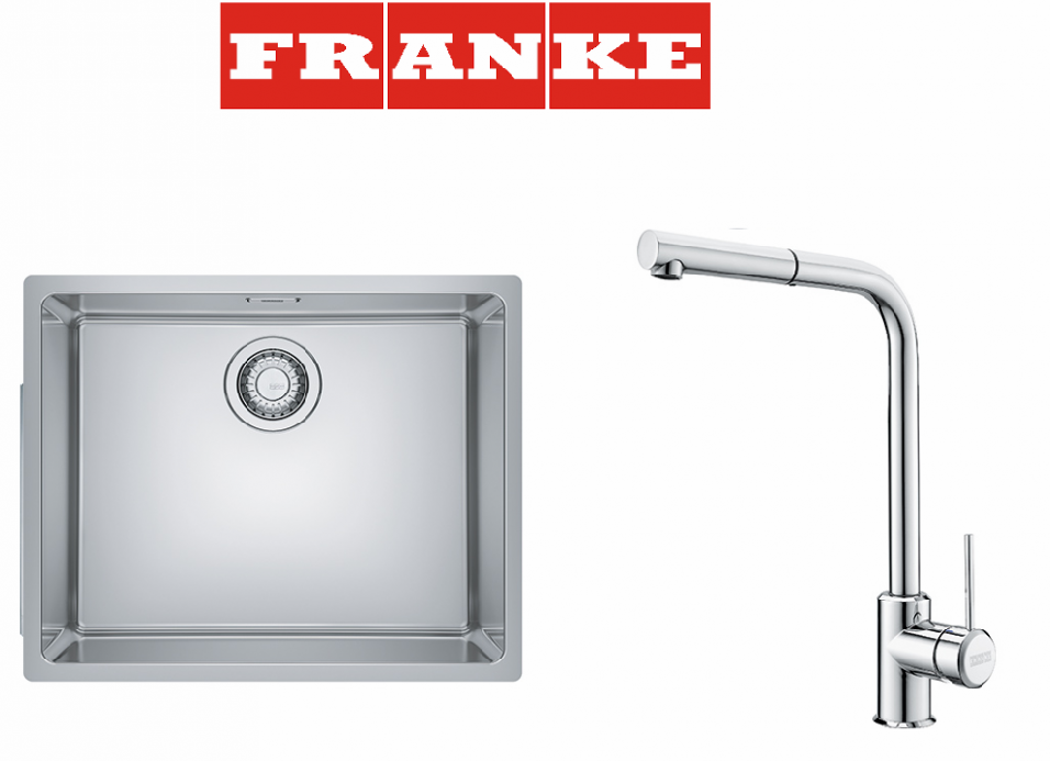 Franke Marıs Mrx 110-50 Evye Sırıus Spırallı Krom Armatur Set