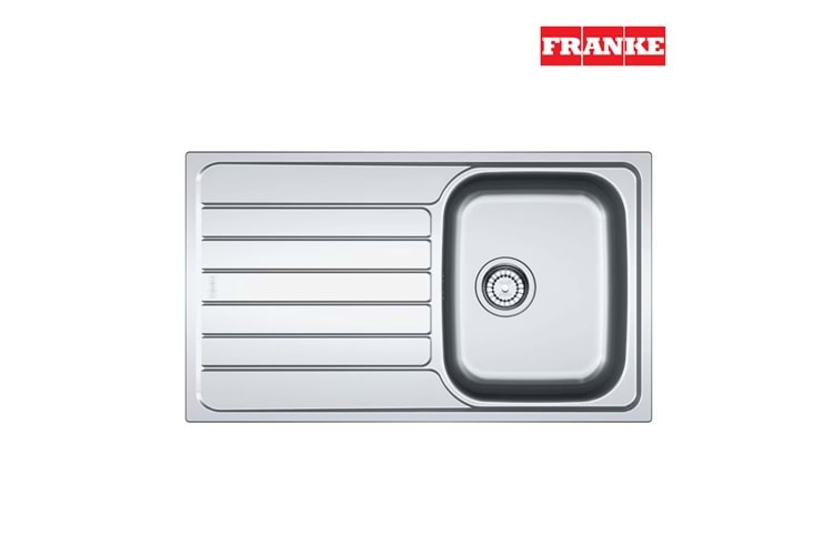 Franke Spark SKX 611 İnox Tezgah Üstü Sol Damlalıklı Paslanmaz Çelik Evye