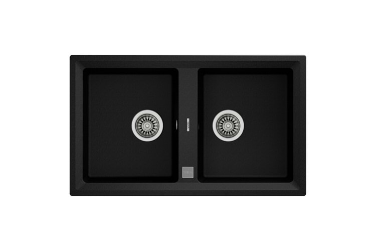 Teka Stone 90 B-Tg Metallic Black Granit Eviye